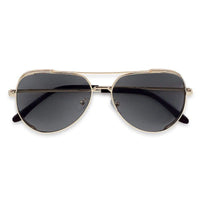 Crythra Grey Large Full Rim Aviator Sunglasses for Men — Hashtag Eyewears