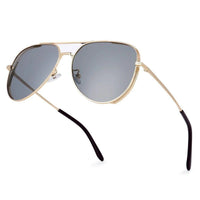 Crythra Grey Large Full Rim Aviator Sunglasses for Men — Hashtag Eyewears