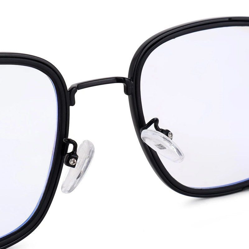 Cyronis Black Large Full Rim Square Clip-on for Men & Women — Hashtag Eyewears