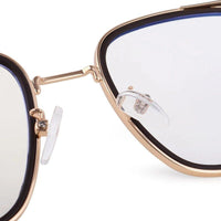 Cyronis Golden & Brown Large Full Rim Square Clip-on for Men & Women — Hashtag Eyewears