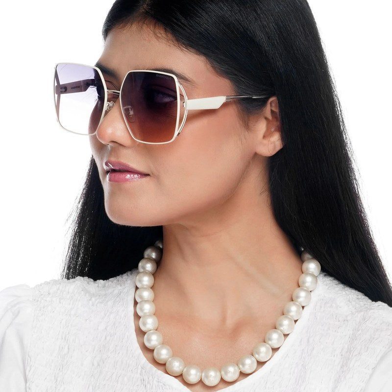 D-DIVA Gradient Black & Brown Large Full Rim Square Sunglasses for Women — Hashtag Eyewears