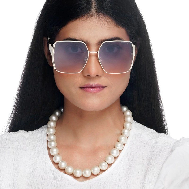 D-DIVA Gradient Black & Brown Large Full Rim Square Sunglasses for Women — Hashtag Eyewears
