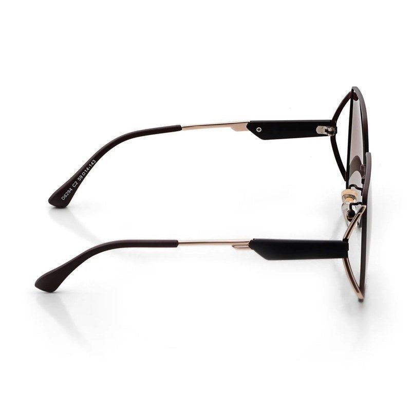 D-DIVA Gradient Brown Large Full Rim Square Sunglasses for Women — Hashtag Eyewears
