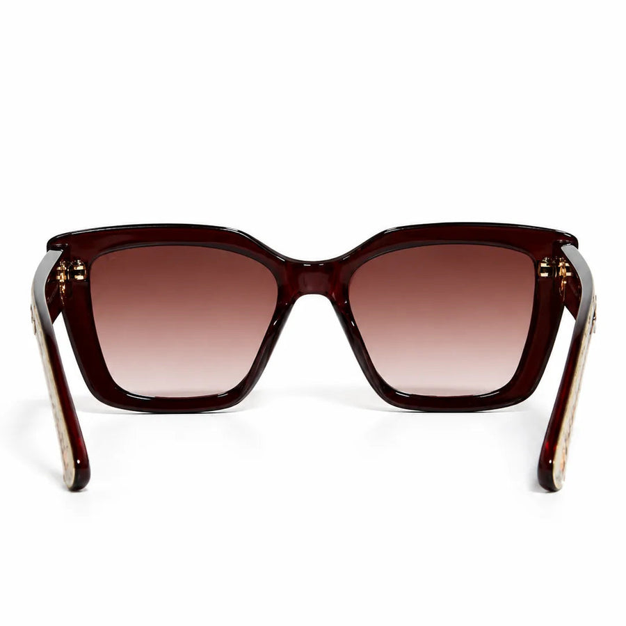 Gravon | Brown Large Full Rim Wayfarer Sunglasses for Women [UV-protected]