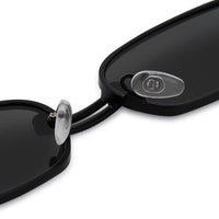 Darion Black Small Full Rim Rectangle Sunglasses for Women — Hashtag Eyewears