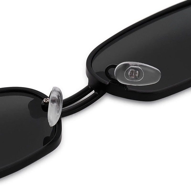 Darion Black Small Full Rim Rectangle Sunglasses for Women — Hashtag Eyewears