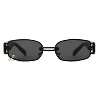 Darion Black Small Full Rim Rectangle Sunglasses for Women — Hashtag Eyewears