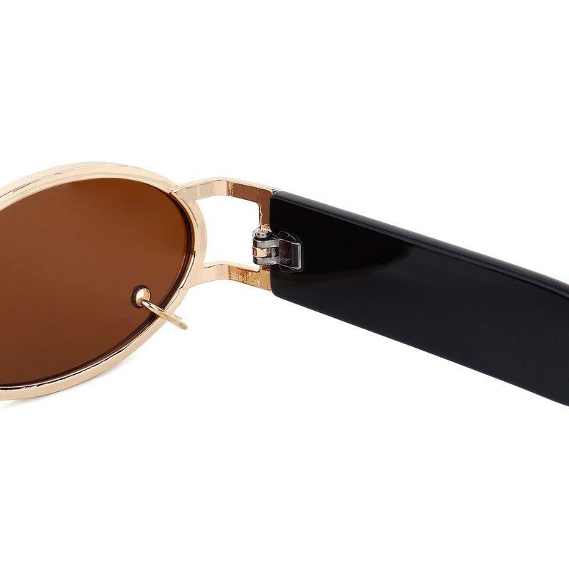Darkion Brown Medium Full Rim Oval Sunglasses for Women — Hashtag Eyewears