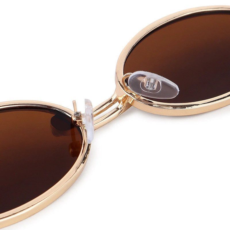 Darkion Brown Medium Full Rim Oval Sunglasses for Women — Hashtag Eyewears