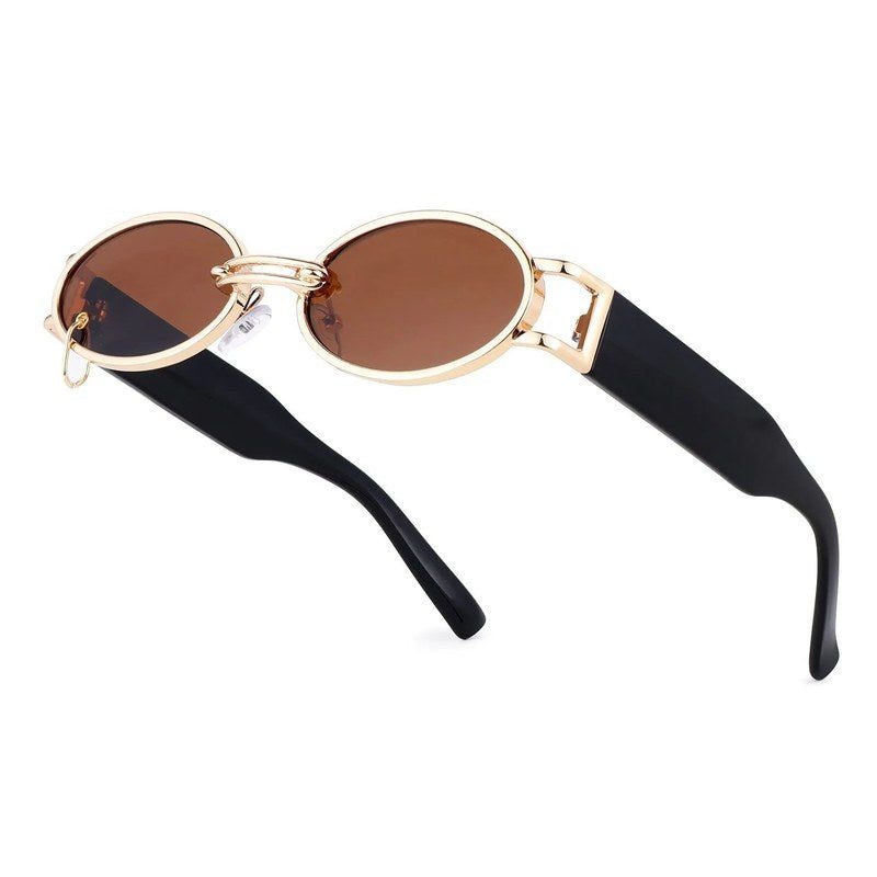 Darkion Brown Medium Full Rim Oval Sunglasses for Women — Hashtag Eyewears