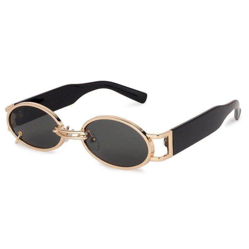 Darkion Green Medium Full Rim Oval Sunglasses for Women — Hashtag Eyewears