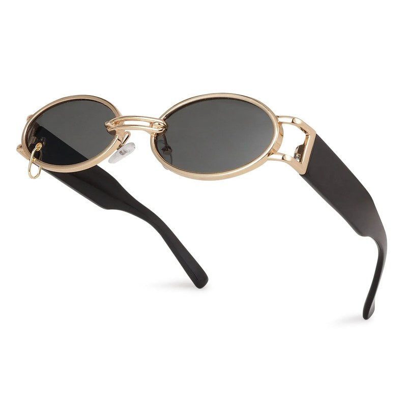 Darkion | Green Medium Full Rim Oval Sunglasses for Women [UV-protected]