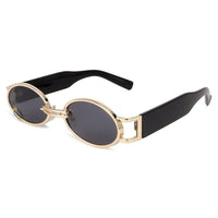 Darkion Grey Medium Full Rim Oval Sunglasses for Women — Hashtag Eyewears