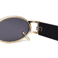 Darkion Grey Medium Full Rim Oval Sunglasses for Women — Hashtag Eyewears