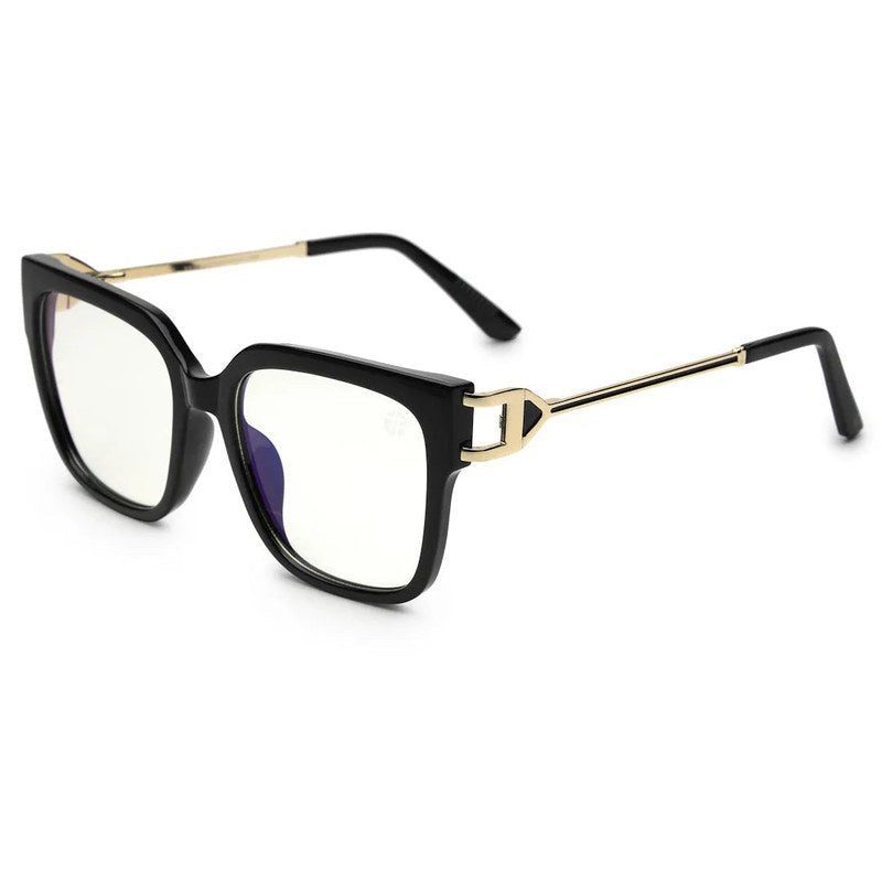 DayLight Transparent/Black Large Full Rim Square Sunglasses for Men & Women — Hashtag Eyewears
