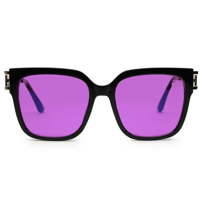 DayLight Transparent/Black Large Full Rim Square Sunglasses for Men & Women — Hashtag Eyewears