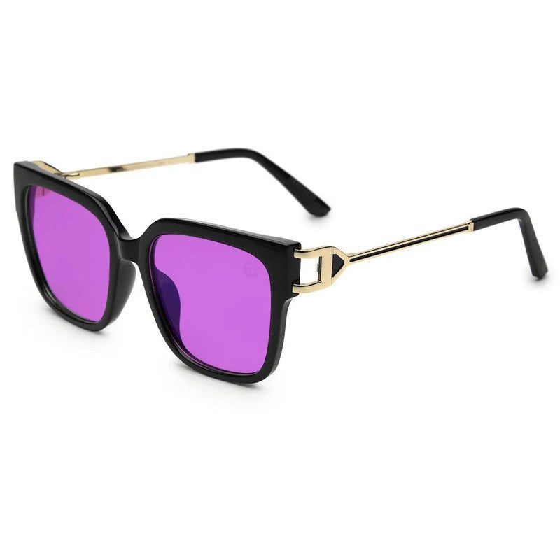 DayLight Transparent/Black Large Full Rim Square Sunglasses for Men & Women — Hashtag Eyewears