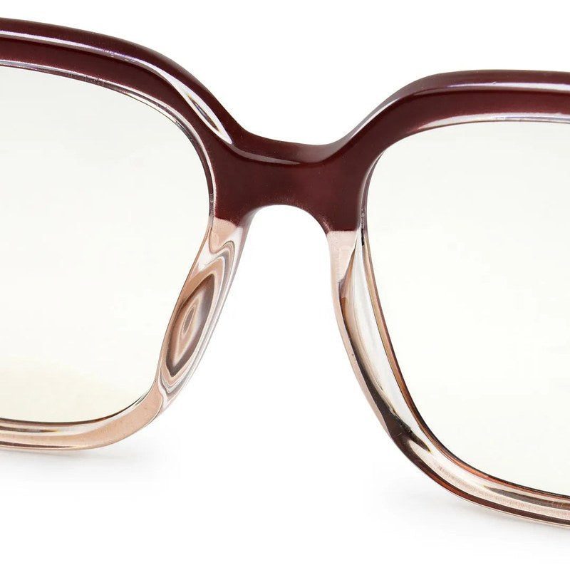 DayLight Transparent/Brown Large Full Rim Square Sunglasses for Men & Women — Hashtag Eyewears