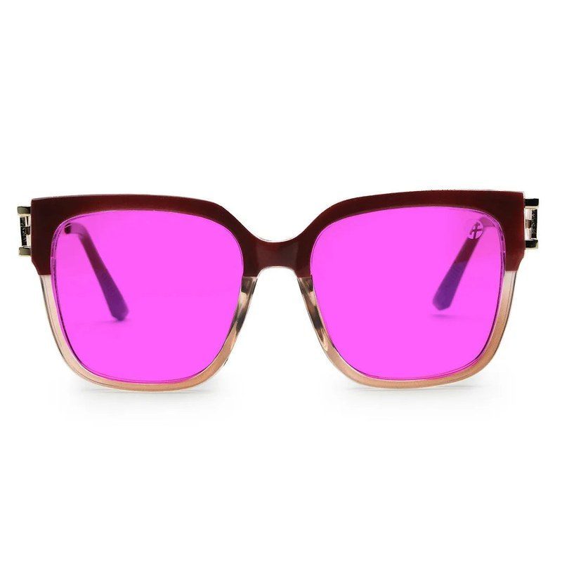 DayLight Transparent/Brown Large Full Rim Square Sunglasses for Men & Women — Hashtag Eyewears