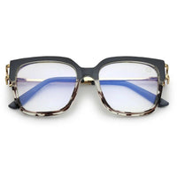 DayLight Transparent/Grey Large Full Rim Square Sunglasses for Men & Women — Hashtag Eyewears