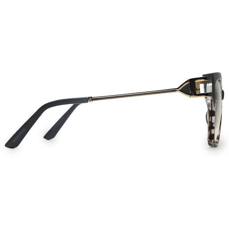 DayLight Transparent/Grey Large Full Rim Square Sunglasses for Men & Women — Hashtag Eyewears