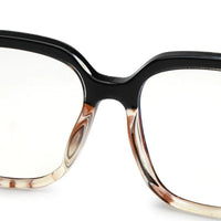 DayLight Transparent/Purple Large Full Rim Square Sunglasses for Men & Women — Hashtag Eyewears