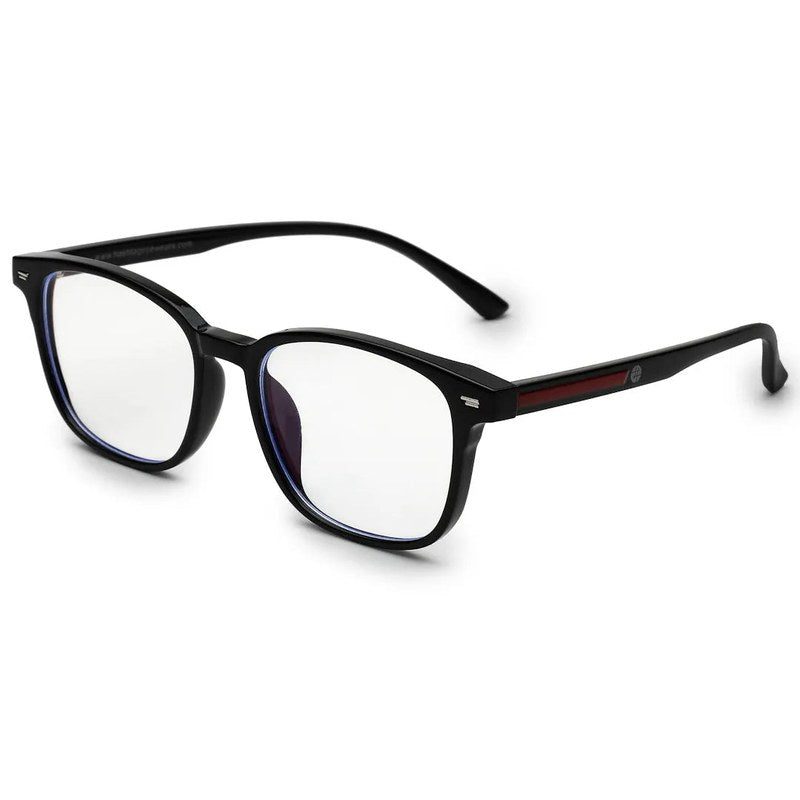 Vortara Black Medium Full Rim Wayfarer Computer Glasses for Men & Women — Hashtag Eyewears