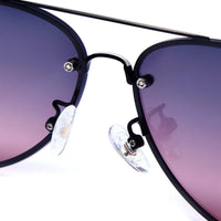 Nuvia Gradient Blue pink Medium Full Rim Aviator Sunglasses for Men & Women — Hashtag Eyewears
