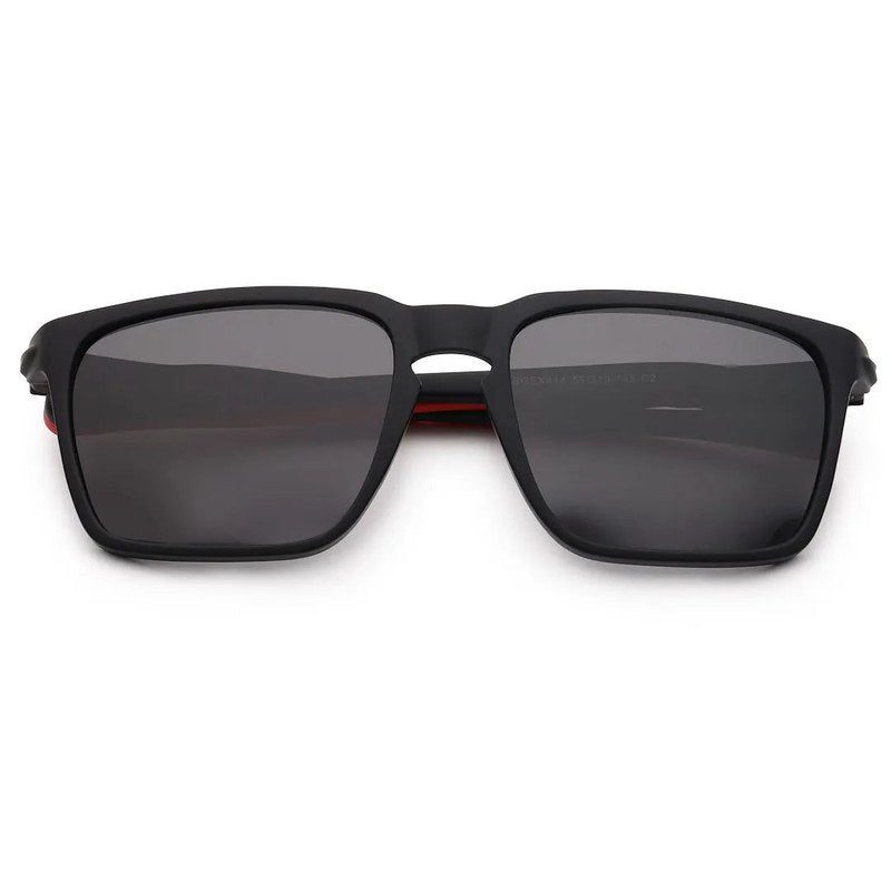 DragGo Black Medium Full Rim Rectangle Sports Sunglasses for Men & Women — Hashtag Eyewears