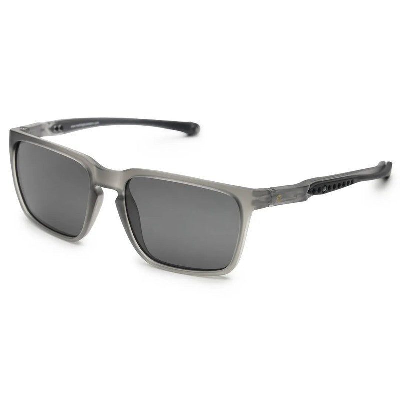 DragGo Grey Medium Full Rim Rectangle Sports Sunglasses for Men & Women Temple Tip Color Black — Hashtag Eyewears