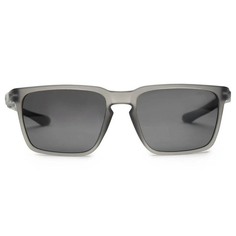 DragGo | Grey Medium Full Rim Rectangle Sports Sunglasses for Men & Women Temple Tip Color Black [Polarized]