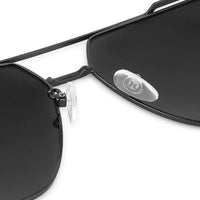 Drakara Black Large Full Rim Hexagonal Sunglasses for Men — Hashtag Eyewears