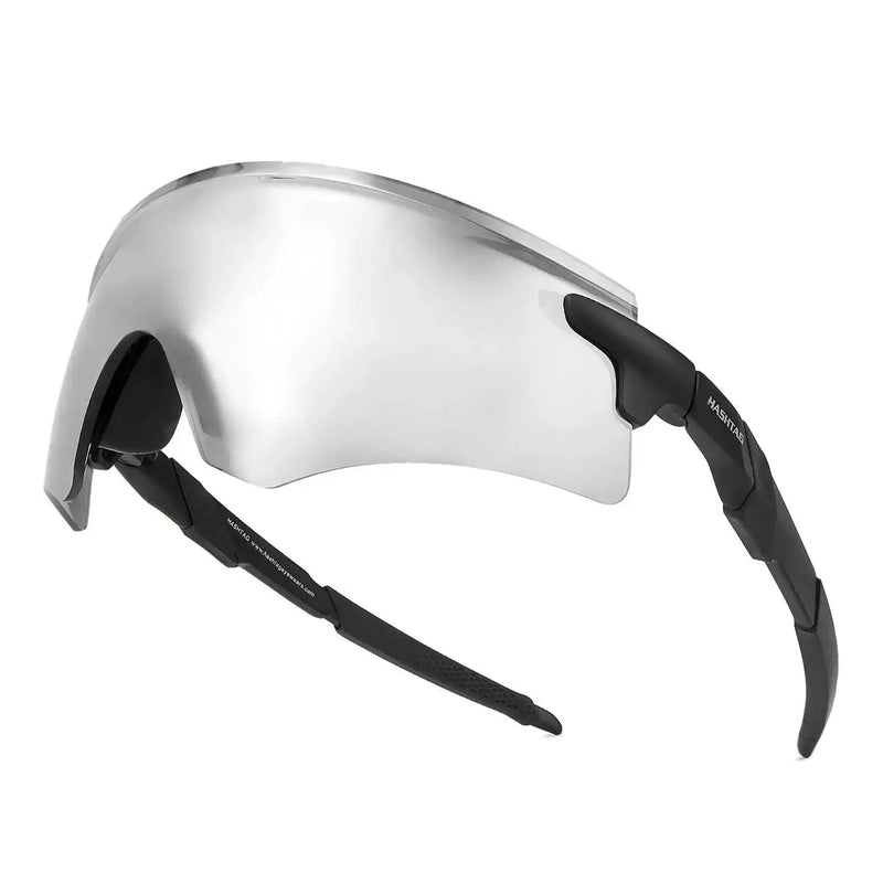 Drakion | Black/Blue Medium Rim Less Shield Sports Sunglasses for Men & Women [UV-protected]