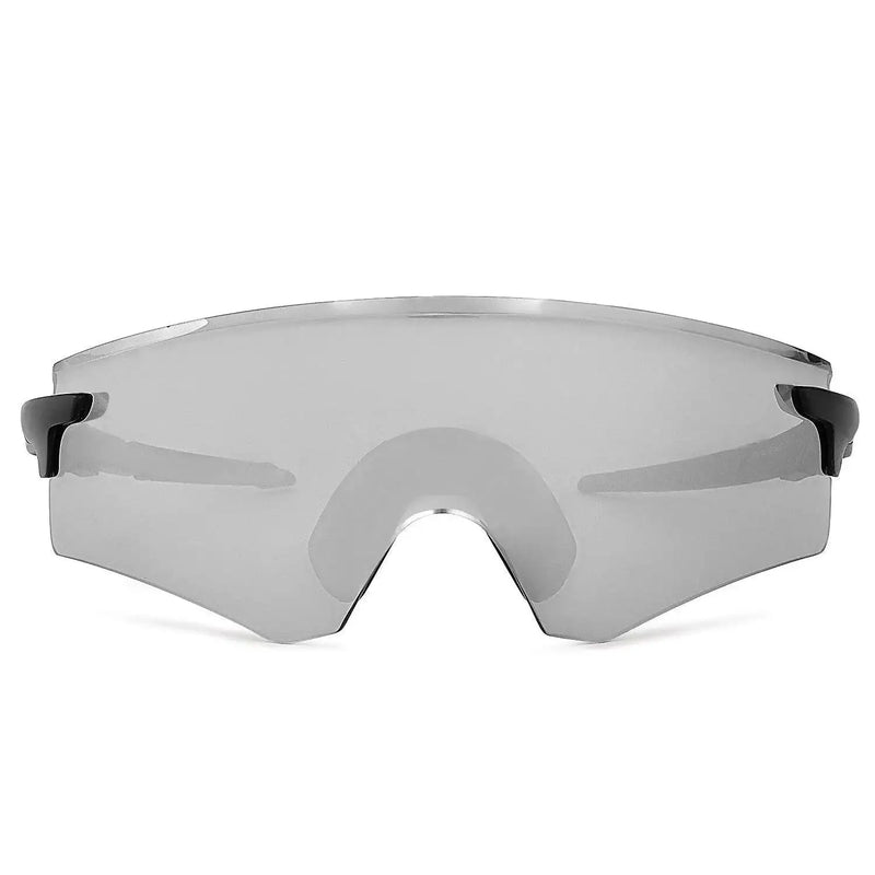 Drakion | Black/Blue Medium Rim Less Shield Sports Sunglasses for Men & Women [UV-protected]