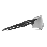 Drakion | Black/Blue Medium Rim Less Shield Sports Sunglasses for Men & Women [UV-protected]