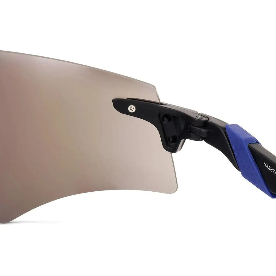 Drakion | Black Medium Rim Less Shield Sports Sunglasses for Men & Women [UV-protected]