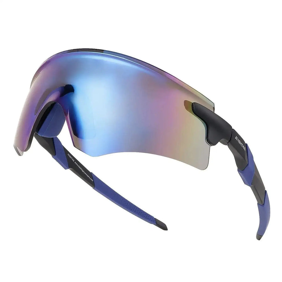 Drakion | Black Medium Rim Less Shield Sports Sunglasses for Men & Women [UV-protected]
