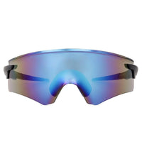 Drakion Black Medium Rim Less Shield Sports Sunglasses for Men & Women — Hashtag Eyewears