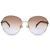 Drakon Gradient Brown Oversized Full Rim Round Sunglasses for Women — Hashtag Eyewears