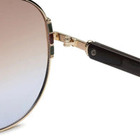 Drakon Gradient Brown Oversized Full Rim Round Sunglasses for Women — Hashtag Eyewears