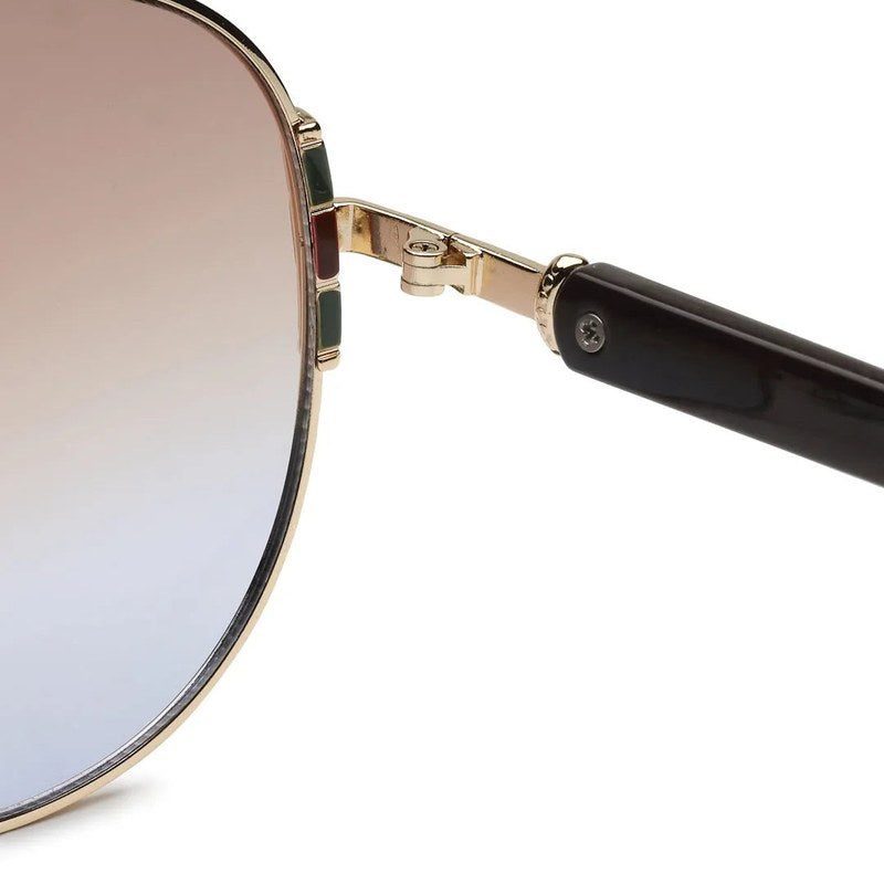 Drakon Gradient Brown Oversized Full Rim Round Sunglasses for Women — Hashtag Eyewears