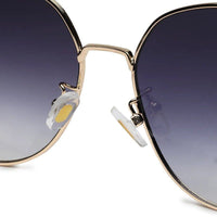 Drakon Gradient Purple Oversized Full Rim Round Sunglasses for Women — Hashtag Eyewears