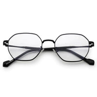 Dravon Black Medium Full Rim Hexagonal Computer Glasses for Men & Women — Hashtag Eyewears