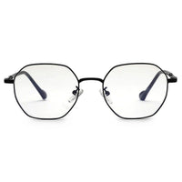 Dravon Black Medium Full Rim Hexagonal Computer Glasses for Men & Women — Hashtag Eyewears