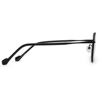 Dravon Black Medium Full Rim Hexagonal Computer Glasses for Men & Women — Hashtag Eyewears
