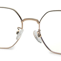 Dravon Golden & Black Medium Full Rim Hexagonal Computer Glasses for Men & Women — Hashtag Eyewears