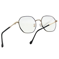 Dravon Golden & Black Medium Full Rim Hexagonal Computer Glasses for Men & Women — Hashtag Eyewears