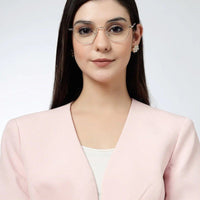 Dravon Golden Medium Full Rim Hexagonal Computer Glasses for Men & Women — Hashtag Eyewears