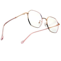 Dravon Golden Rose Medium Full Rim Hexagonal Computer Glasses for Men & Women — Hashtag Eyewears