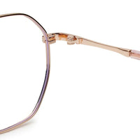 Dravon Golden Rose Medium Full Rim Hexagonal Computer Glasses for Men & Women — Hashtag Eyewears